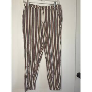 Marine Layer Multicolor Vertical Stripe Straight-Leg Pants